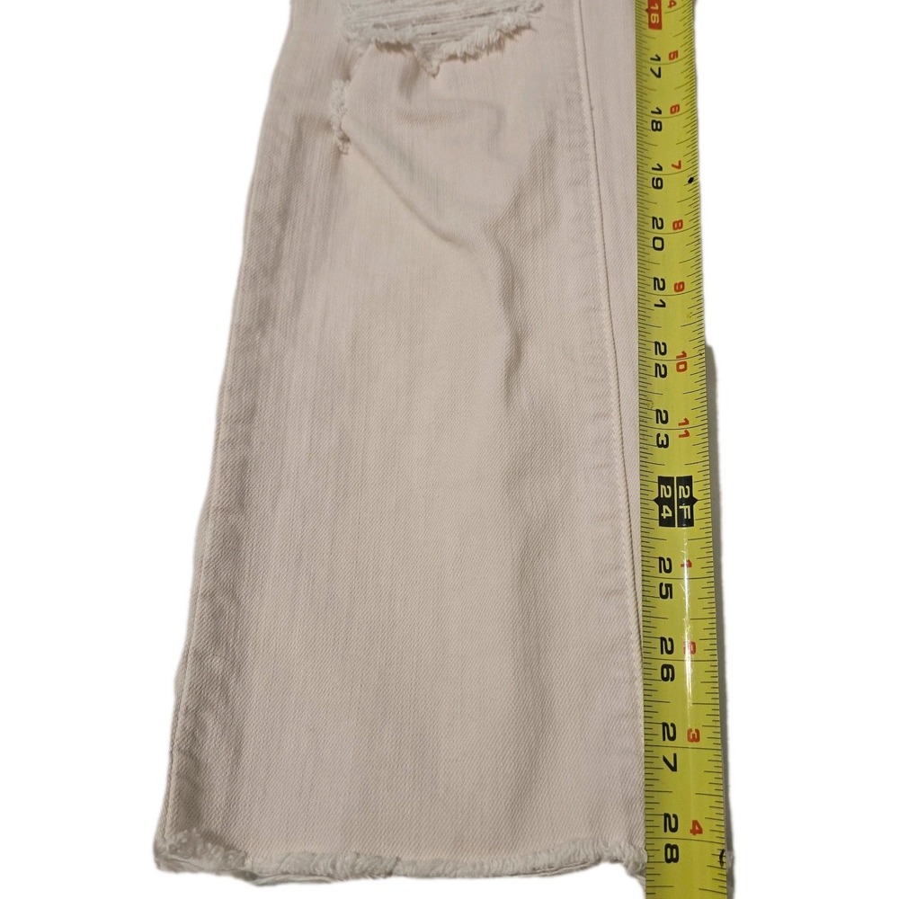 Mother High Waisted Rascal Ankle Jeans The Devil Drinks Coffee Size 24 - Picture 3 of 10